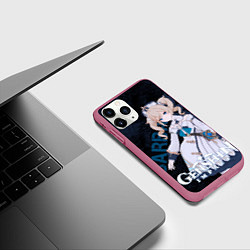 Чехол iPhone 11 Pro матовый Барбара Genshin Impact, цвет: 3D-малиновый — фото 2