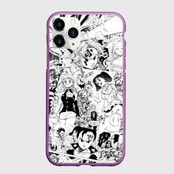 Чехол iPhone 11 Pro матовый Семь смертных грехов, манга, цвет: 3D-фиолетовый