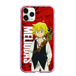 Чехол iPhone 11 Pro матовый Мелиодас, Meliodas, цвет: 3D-розовый