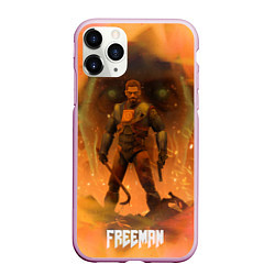 Чехол iPhone 11 Pro матовый FREEMAN GMAN HALF-LIFE Z, цвет: 3D-розовый