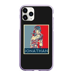 Чехол iPhone 11 Pro матовый Jonathan JoJo, цвет: 3D-светло-сиреневый