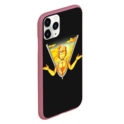 Чехол iPhone 11 Pro матовый Прощай, Бруно JoJo, цвет: 3D-малиновый — фото 2