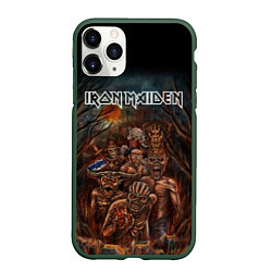 Чехол iPhone 11 Pro матовый IRON MAIDEN АЙРОН МЕЙДЕН Z, цвет: 3D-темно-зеленый