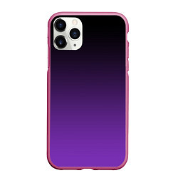 Чехол iPhone 11 Pro матовый Ночной градиент Фиолетовый, цвет: 3D-малиновый