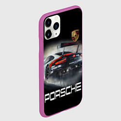 Чехол iPhone 11 Pro матовый PORSHE, цвет: 3D-фиолетовый — фото 2