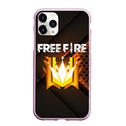 Чехол iPhone 11 Pro матовый FREE FIRE GRAND MASTER, цвет: 3D-розовый