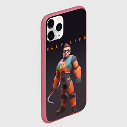 Чехол iPhone 11 Pro матовый FREEMAN ФРИМАН HALF LIFE Z, цвет: 3D-малиновый — фото 2