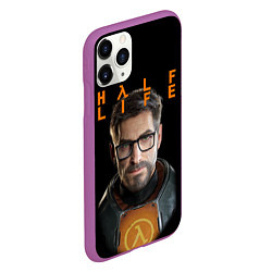 Чехол iPhone 11 Pro матовый HALF-LIFE FREEMAN ФРИМАН Z, цвет: 3D-фиолетовый — фото 2