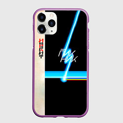 Чехол iPhone 11 Pro матовый ИЕРОГЛИФ группа Пикник, цвет: 3D-фиолетовый