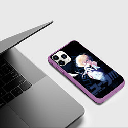 Чехол iPhone 11 Pro матовый Юрий Плисецкий, цвет: 3D-фиолетовый — фото 2