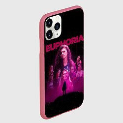 Чехол iPhone 11 Pro матовый Euphoria team, цвет: 3D-малиновый — фото 2