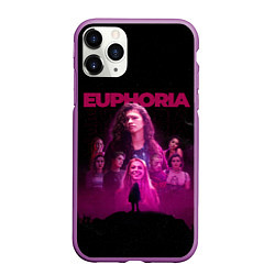 Чехол iPhone 11 Pro матовый Euphoria team, цвет: 3D-фиолетовый