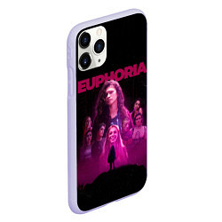 Чехол iPhone 11 Pro матовый Euphoria team, цвет: 3D-светло-сиреневый — фото 2