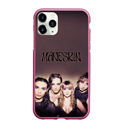 Чехол iPhone 11 Pro матовый Maneskin, цвет: 3D-малиновый