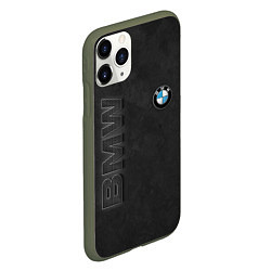 Чехол iPhone 11 Pro матовый BMW LOGO AND INSCRIPTION, цвет: 3D-темно-зеленый — фото 2