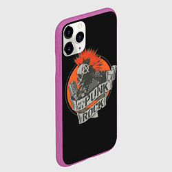 Чехол iPhone 11 Pro матовый Punk Rock, цвет: 3D-фиолетовый — фото 2