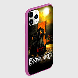 Чехол iPhone 11 Pro матовый Кукрыниксы - Артист, цвет: 3D-фиолетовый — фото 2