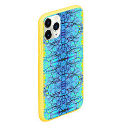 Чехол iPhone 11 Pro матовый Психоделика, цвет: 3D-желтый — фото 2