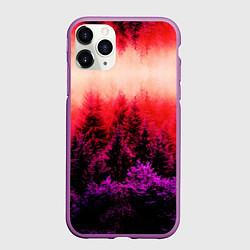 Чехол iPhone 11 Pro матовый КРАСНАЯ ОСЕНЬ, цвет: 3D-фиолетовый