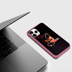 Чехол iPhone 11 Pro матовый АлисА JAZZ, цвет: 3D-малиновый — фото 2