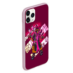 Чехол iPhone 11 Pro матовый Fortnite, цвет: 3D-розовый — фото 2