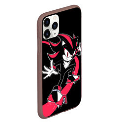 Чехол iPhone 11 Pro матовый SONIC X DARK SONIC Z, цвет: 3D-коричневый — фото 2