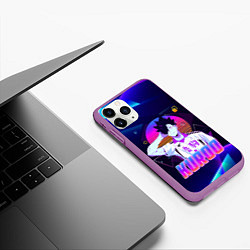 Чехол iPhone 11 Pro матовый КУРОО ТЕЦУРО TETSURO NEON, цвет: 3D-фиолетовый — фото 2