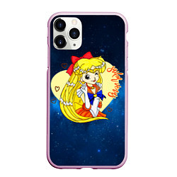 Чехол iPhone 11 Pro матовый Сейлор Мун Космос, цвет: 3D-розовый
