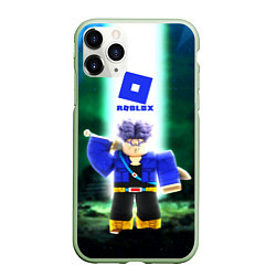 Чехол iPhone 11 Pro матовый DRAGONBALL ROBLOX РОБЛОКС Z, цвет: 3D-салатовый