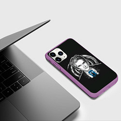 Чехол iPhone 11 Pro матовый Питер Капальди, цвет: 3D-фиолетовый — фото 2