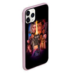 Чехол iPhone 11 Pro матовый Команда голубой будки, цвет: 3D-розовый — фото 2