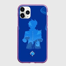 Чехол iPhone 11 Pro матовый ТАРТАЛЬЯ ЧАЙЛЬД, цвет: 3D-фиолетовый