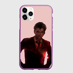Чехол iPhone 11 Pro матовый David Tennant, цвет: 3D-фиолетовый