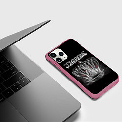 Чехол iPhone 11 Pro матовый SCORPIONS, цвет: 3D-малиновый — фото 2
