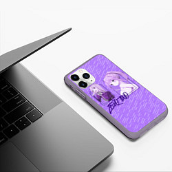 Чехол iPhone 11 Pro матовый Zero Two в прямоугольнике, цвет: 3D-серый — фото 2