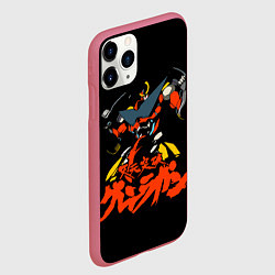 Чехол iPhone 11 Pro матовый Гуррен-Лаганн, цвет: 3D-малиновый — фото 2