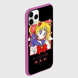 Чехол iPhone 11 Pro матовый Сейлор Мун, цвет: 3D-фиолетовый — фото 2