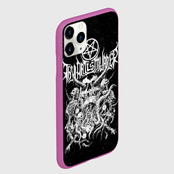 Чехол iPhone 11 Pro матовый Thy Art Is Murder, цвет: 3D-фиолетовый — фото 2