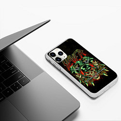 Чехол iPhone 11 Pro матовый Slayer, цвет: 3D-белый — фото 2