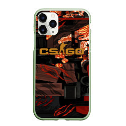 Чехол iPhone 11 Pro матовый HOWL ВОЙ СКИН CS, цвет: 3D-салатовый