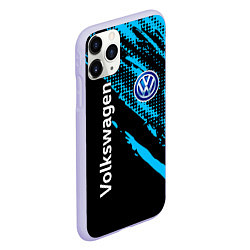 Чехол iPhone 11 Pro матовый Volkswagen Фольксваген, цвет: 3D-светло-сиреневый — фото 2