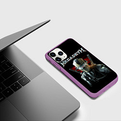 Чехол iPhone 11 Pro матовый Megadeth, цвет: 3D-фиолетовый — фото 2