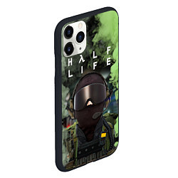 Чехол iPhone 11 Pro матовый Opposing Force Half-Life спина, цвет: 3D-черный — фото 2