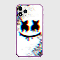 Чехол iPhone 11 Pro матовый MARSHMELLOW GLITCH, цвет: 3D-фиолетовый