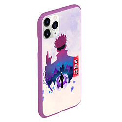 Чехол iPhone 11 Pro матовый Годжо Сатору Магическая битва, цвет: 3D-фиолетовый — фото 2