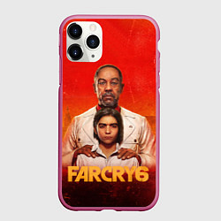 Чехол iPhone 11 Pro матовый Антон и Диего Кастильо FC6, цвет: 3D-малиновый