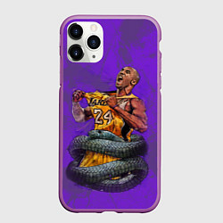 Чехол iPhone 11 Pro матовый КОБИ БРАЙАНТ, цвет: 3D-фиолетовый