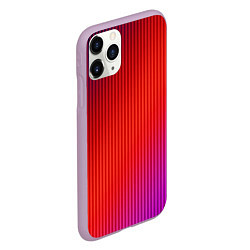 Чехол iPhone 11 Pro матовый Оранжево-фиолетовый градиент, цвет: 3D-сиреневый — фото 2
