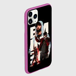Чехол iPhone 11 Pro матовый Marshall Mathers, цвет: 3D-фиолетовый — фото 2