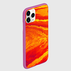 Чехол iPhone 11 Pro матовый ПЯТНО ЮПИТЕРА ОРАНЖЕВЫЙ ГРАНЖ, цвет: 3D-фиолетовый — фото 2